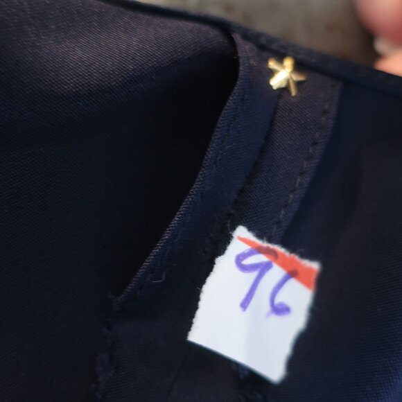 Womens Shag Boutique Navy Crossover Tank Blouse M - Picture 7 of 7